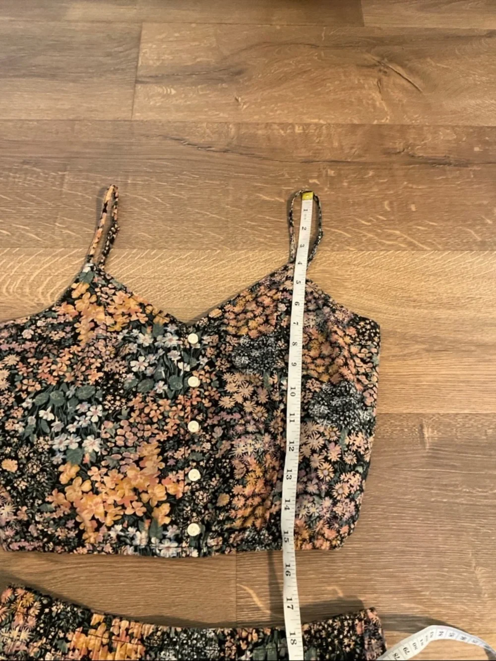 American Eagle cropped floral cami and mini skirt set, XS - Picture 11 of 13